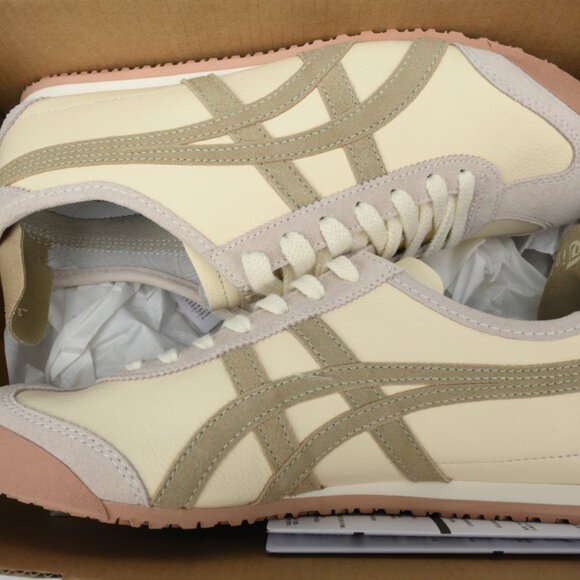 Asics Onitsuka Tiger Beige and Tan Sneakers - Picture 5 of 6